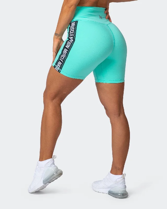 Boutique style Dynamic Bike Shorts - Sea Glass