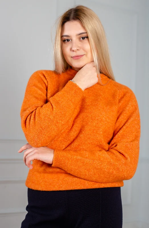 Effortless Comfort Women Knitted jumper ocher-yellow