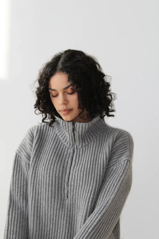 Short skirt design Carolyn Ferreira Esra Half Zip