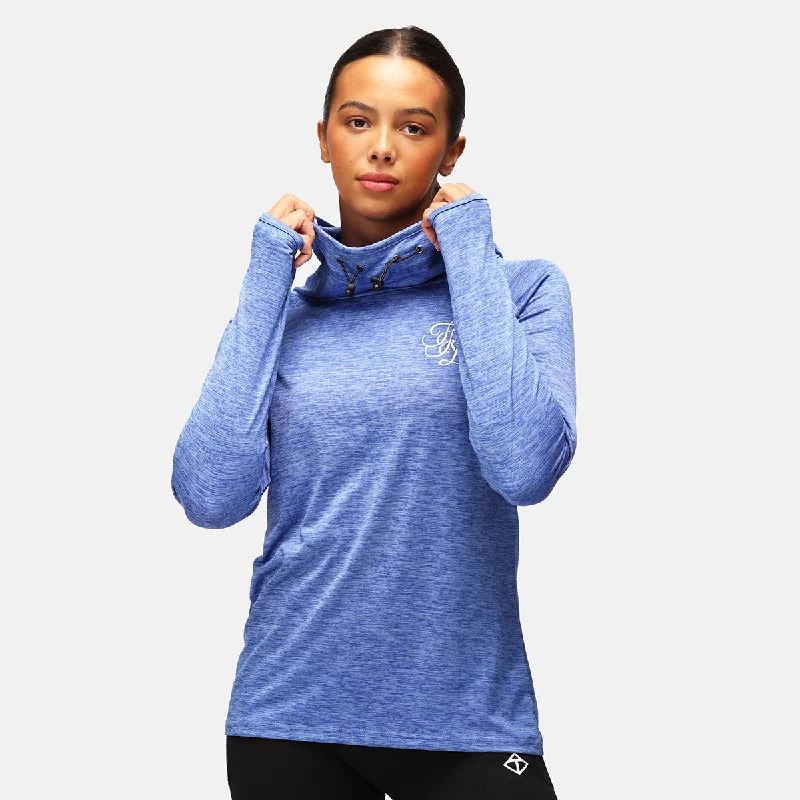 Exquisite workmanship TKB Sky Blue Cowl Neck Hoodie