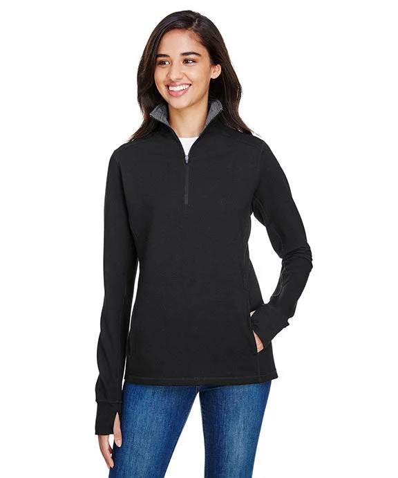 Basic Comfort JA8433 - J America Ladies Omega Stretch Quarter-Zip