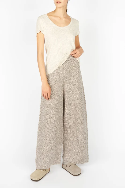 Party Wear Irish - Kestrel Cropped Trousers - Eggshell