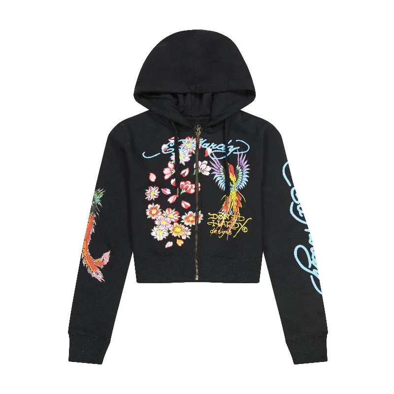 Personalized Design Phoenix Cropped Hoodie