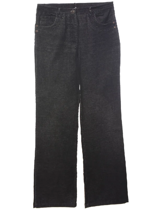 Simple Matching Corduroy Fabric Trousers - W31 L32