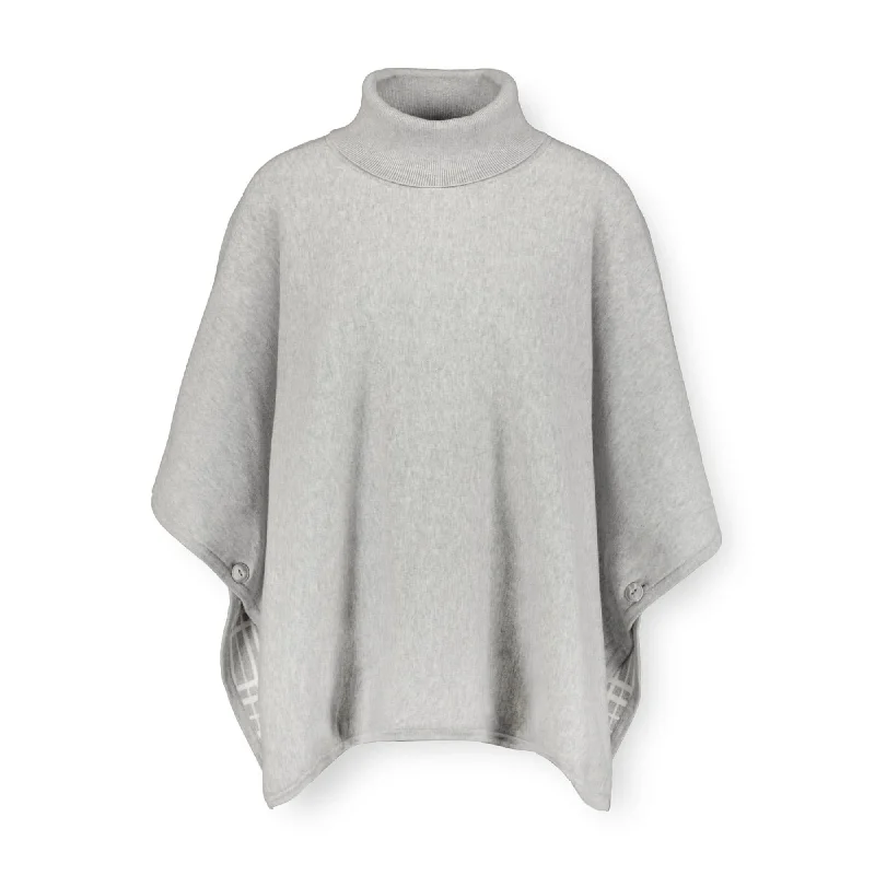 High-end Fabrics Turtleneck Sweater Cape