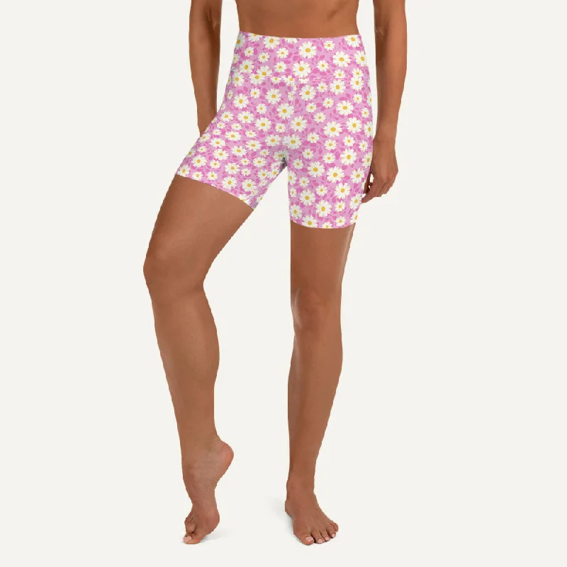 Advanced Customization Summer Daisies Pink High-Waisted Shorts