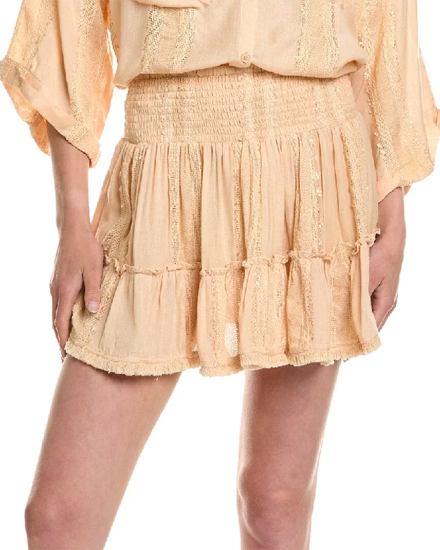 Trendy And Casual Surf Gypsy Tonal Texture Stripe Skirt