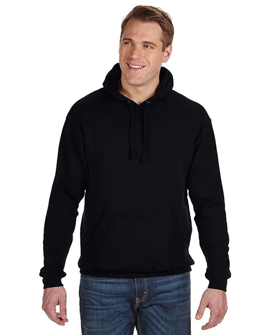 Effortless Comfort JA8815 - J America Adult Tailgate Fleece Pullover Hooded Sweatshirt | Black