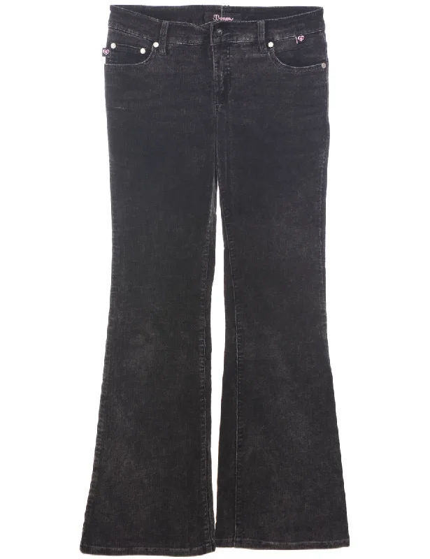 Avant-garde Design Corduroy Fabric Trousers - W30 L30