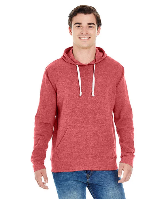 High Street Series JA8871 - J America Adult Triblend Pullover Fleece Hooded Sweatshirt | Red Triblend High Street Series JA8871 - J America Adult Triblend Pullover Fleece Hooded Sweatshirt | Red Triblend