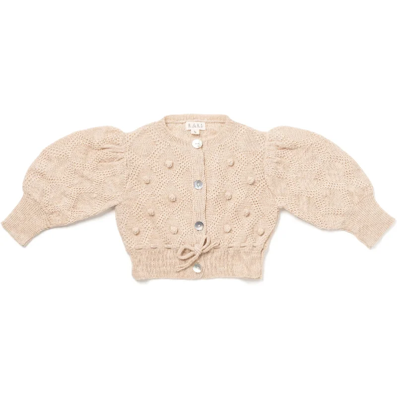 Street Show-off Style Moss Cardigan in Oatmeal by Lali - Last Ones In Stock - 3-4 Years