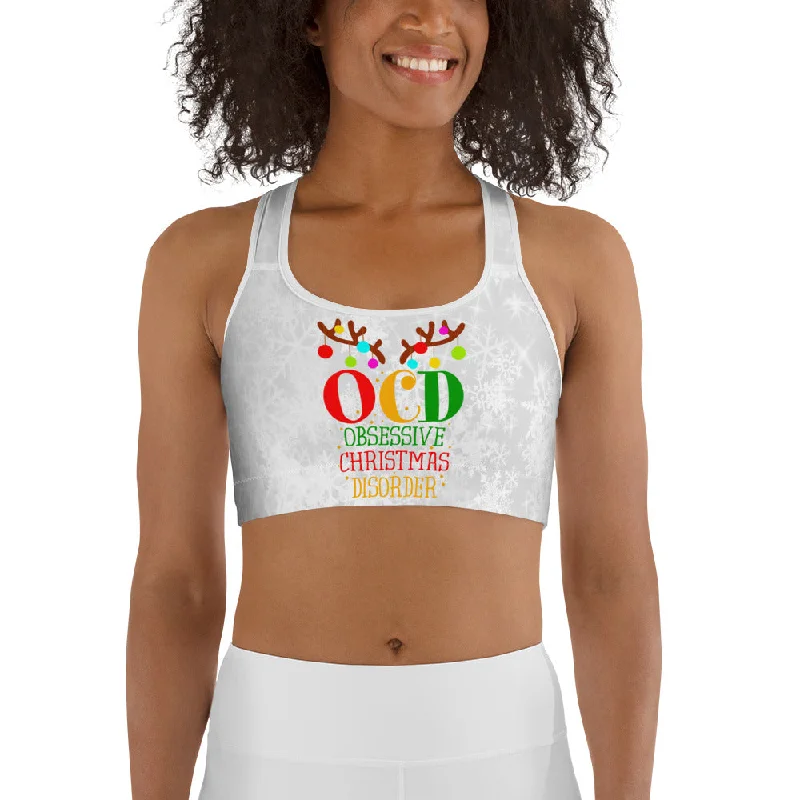 Breathable Style Christmas OCD Sports Bra
