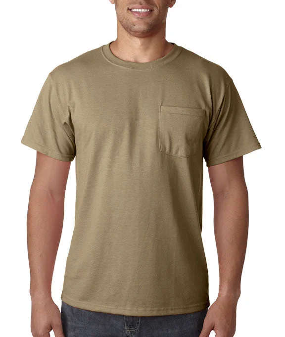Sports And Leisure 29MP - Jerzees Adult 5.6 oz. DRI-POWER® ACTIVE Pocket T-Shirt | Khaki Brown