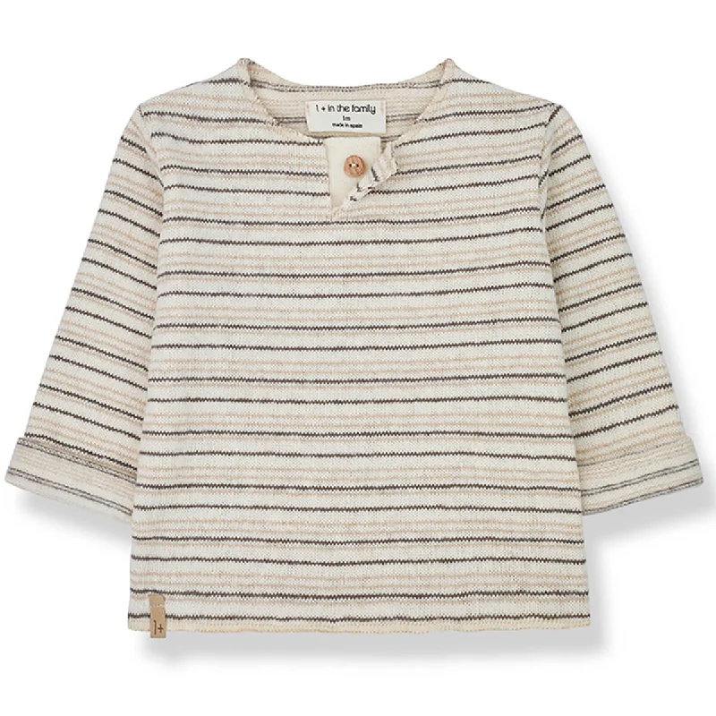 Sports Fitness Wear Mathieu Sweater in Ecru by 1+ in the Family