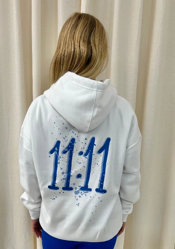 Personalized Outfit 11:11 Graffiti Hoodie White