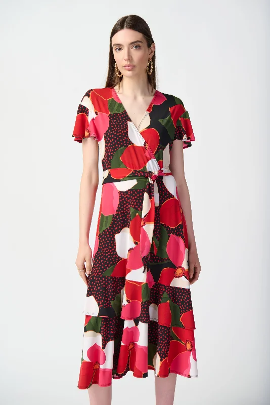 Quality Tailoring J.R 241285 Flowy Wrap Dress
