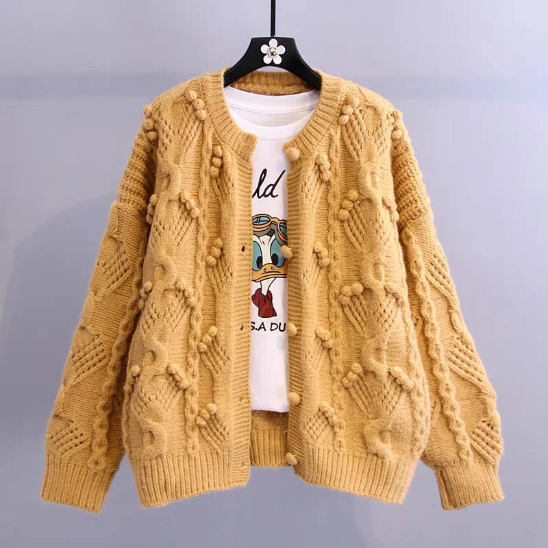 Retro Design Retro knitted twist long sleeve sweater  014