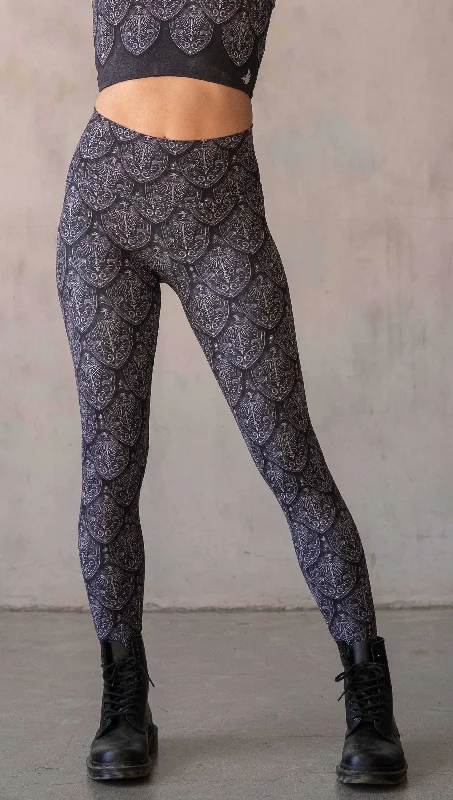 Casual Choice Dragon Rider (Silver) - Athleisure Leggings