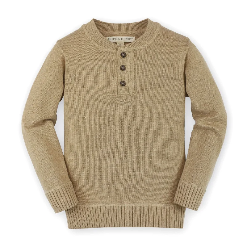 Floral Prints Organic Sweater Henley - Baby