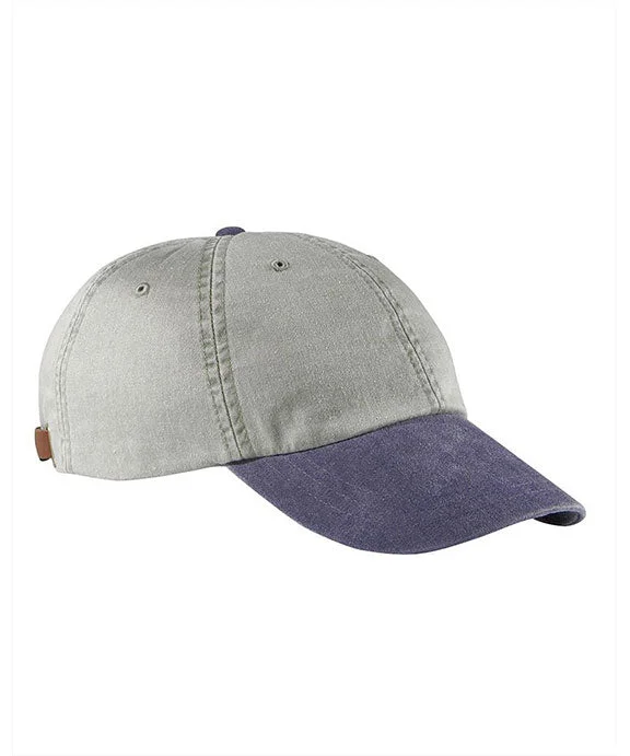 French Retro AD969 - Adams Optimum Pigment-Dyed Cap | Stone/Navy