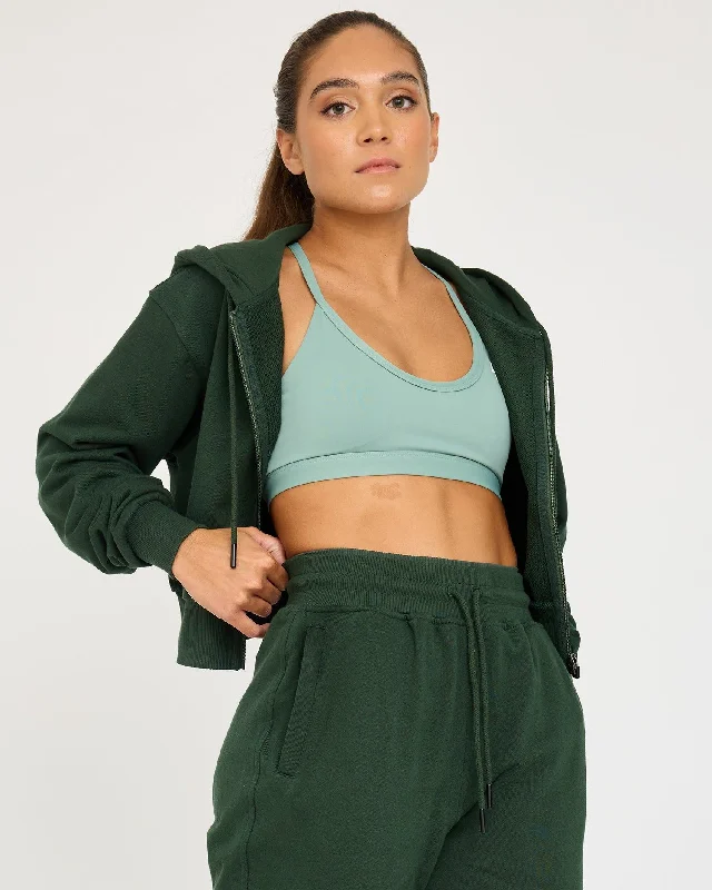 Design Perception Core Classic Cropped Zip Hoodie