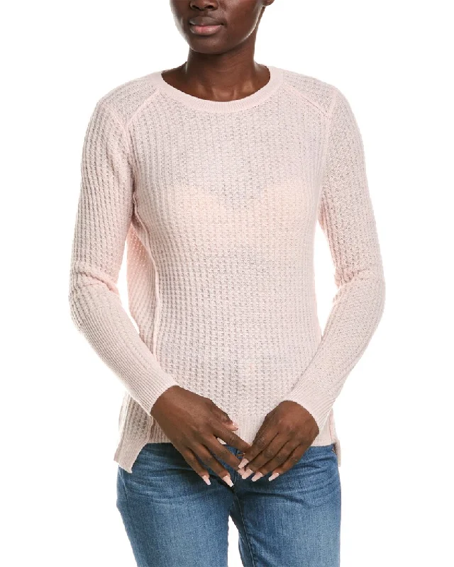 Street Style Alashan Cashmere Cuddled Up Thermal Cashmere Sweater