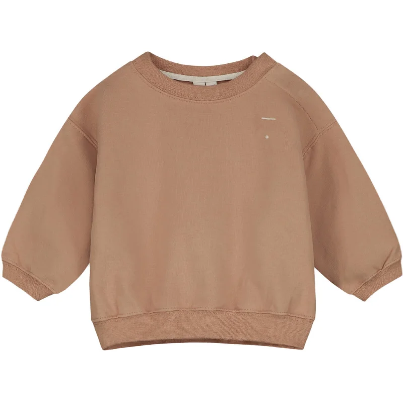 Fresh And Simple Baby Dropped Shoulder Sweater in Biscuit by Gray Label