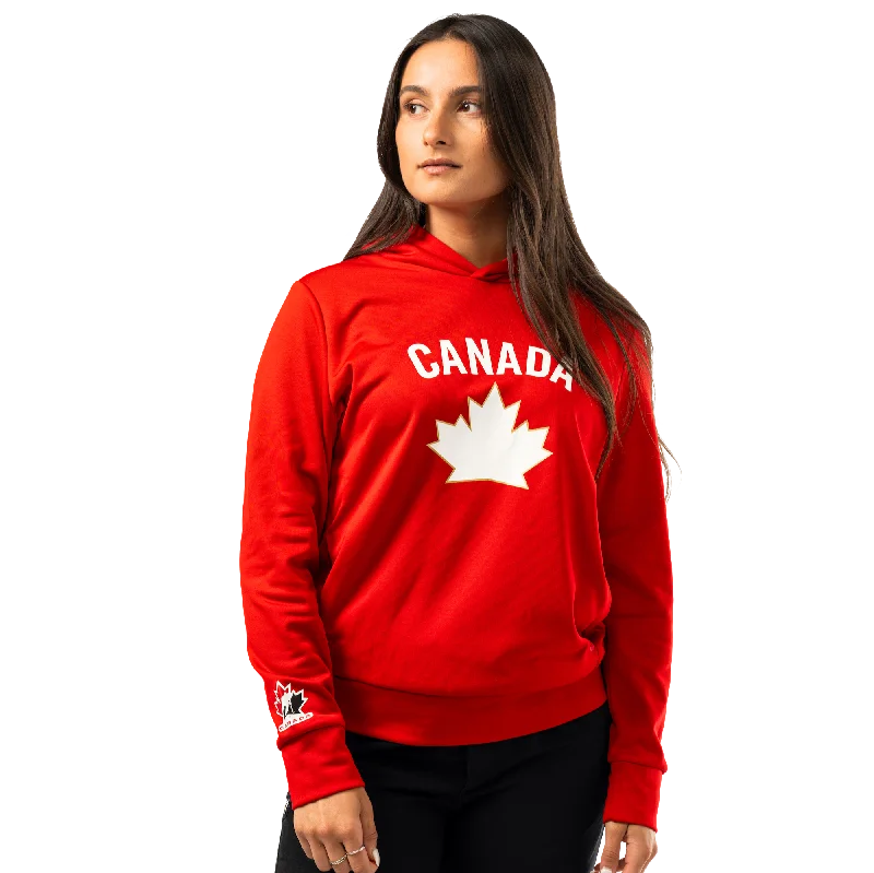 Fashion Concept Women's Canada World Junior Red Hoodie (BAUER)