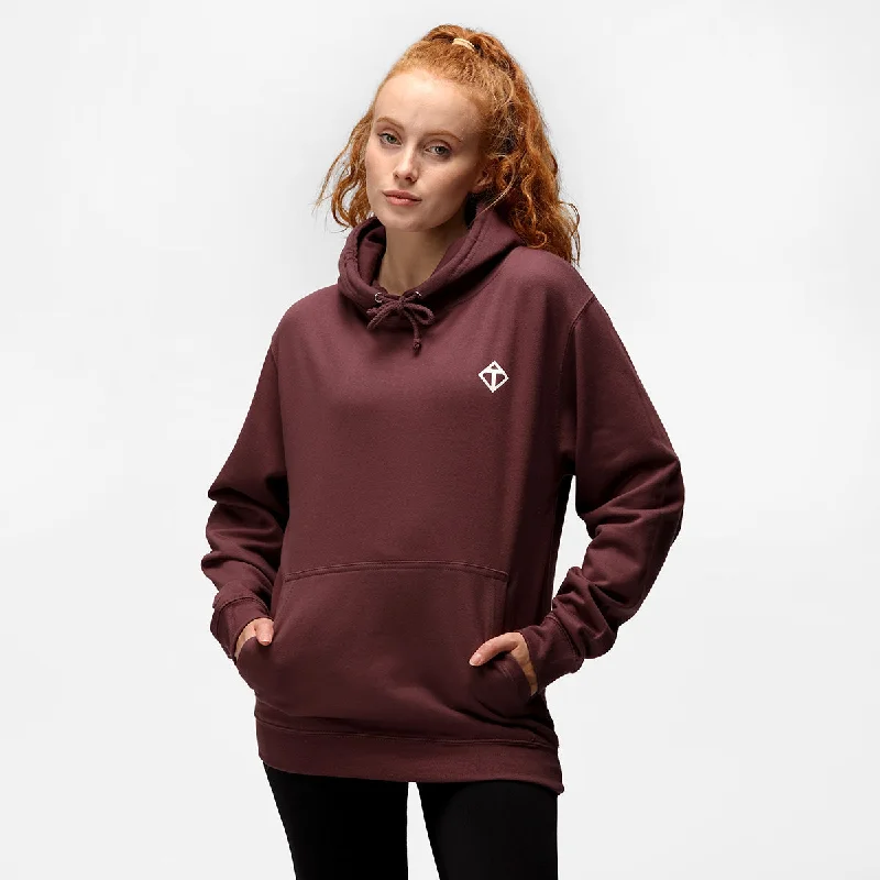 Slim Fit Wild Mulberry Diamond Hoodie