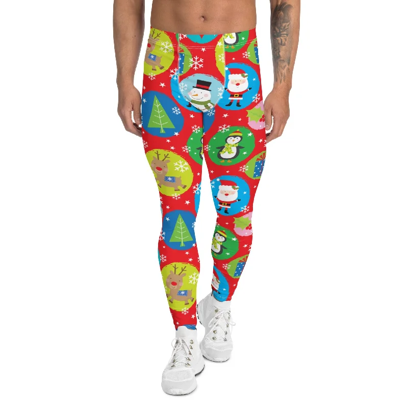 High-quality Design Colorful Holiday Joy Men's Leggings