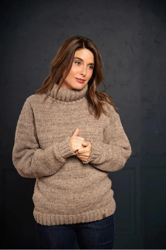 Luxe Comfort Orizon - Okanagan Unisex Turtleneck - Beige