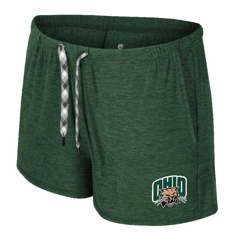 Goddess Style Ohio Bobcats Women's Heather Green Shorts