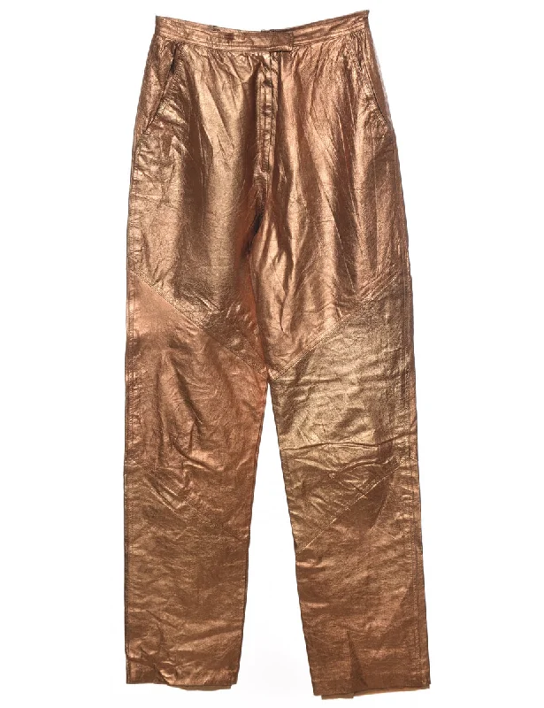 Cool Summer Copper Trousers - W26 L30