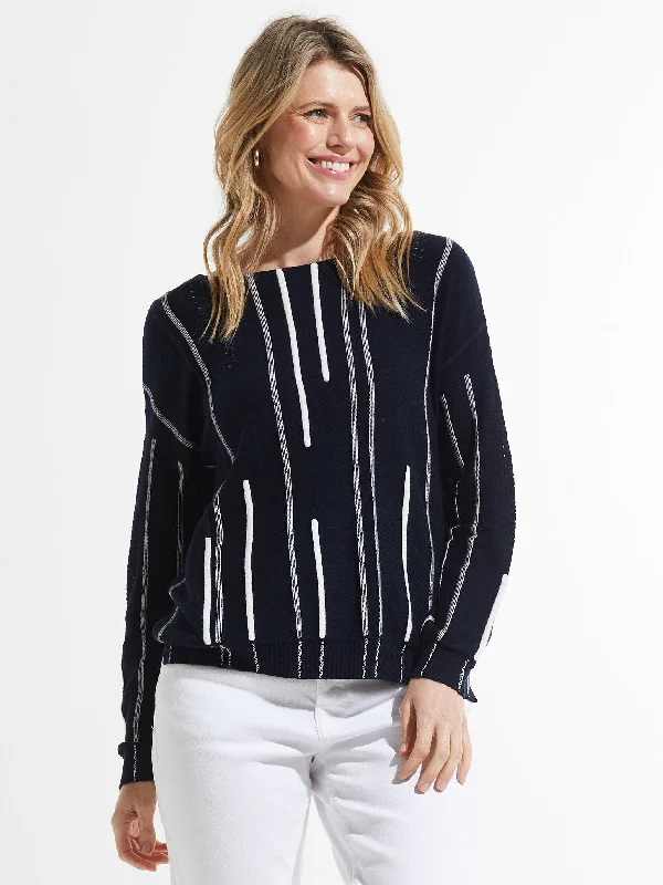 Elegant Outline Zaket & Plover Ottoman Detail Sweater