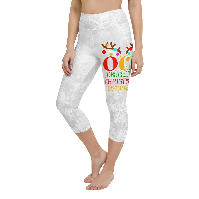 Cozy Pants Christmas OCD Yoga Capris