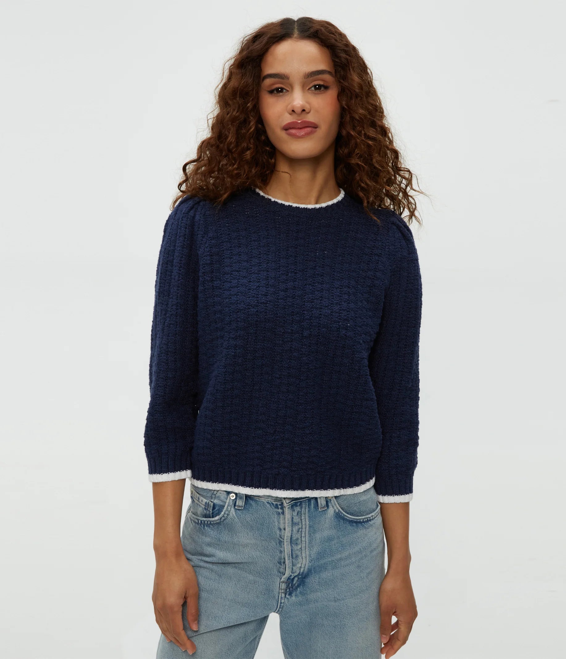 Fashion And Simplicity Lenora Puff Sleeve Sweater
