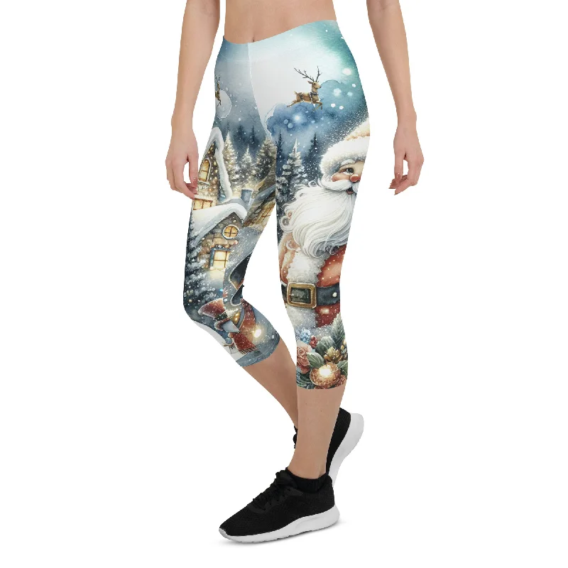 Fashion Selection Santa's Cozy Cottage Capris