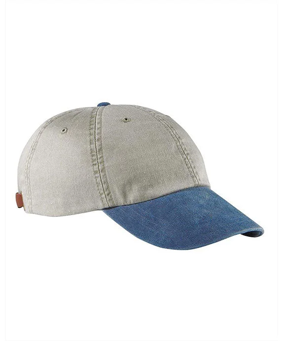 Fashion Elements AD969 - Adams Optimum Pigment-Dyed Cap | Stone/Royal