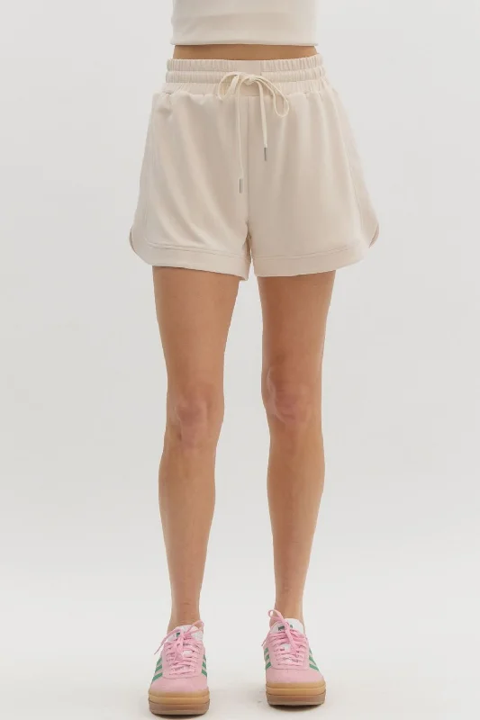 Dessert Matching Solid Jersey Knit Shorts