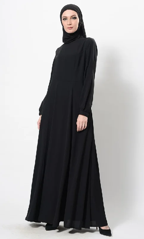 Basic Comfort Sober Sublime Abaya Dress And Hijab Set