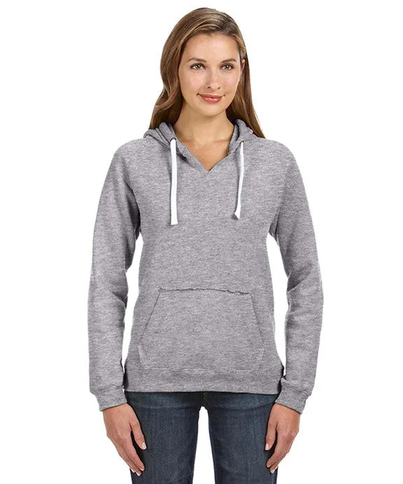 Daily Comfort JA8836 - J America Ladies Sydney Brushed V-Neck Hooded Sweatshirt | Oxford