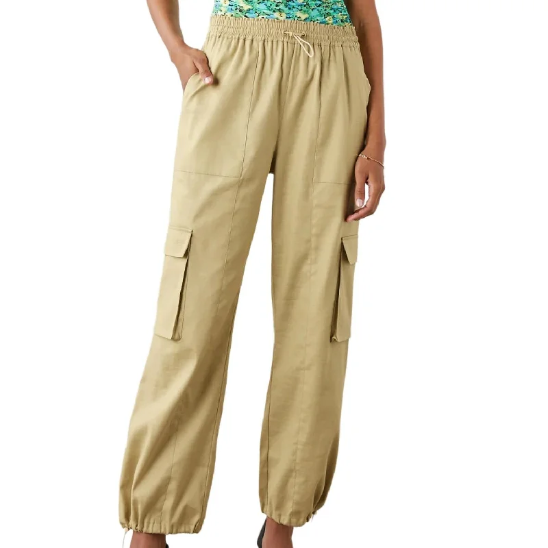 Comfortable Series Ollie Cargo Pant In Ochre