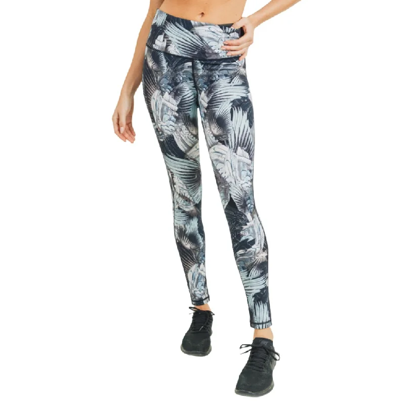 Cozy Fit Mono B Tropical Palms Printed Legging APH2644