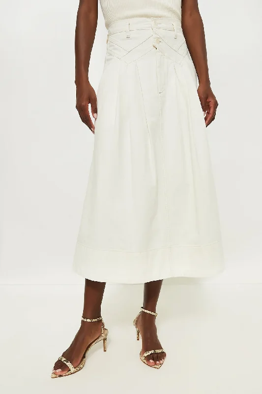 High Street Style Natural Hemp The Field Skirt