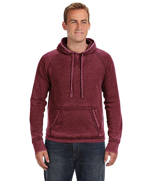 Fashion Concept JA8915 - J America Adult Vintage Zen Fleece Pullover Hooded Sweatshirt | Twisted Bordeaux