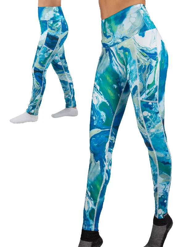 All-Day Wear 2 Pack Mommy & Me Bundle Eco Marble Blue Legging