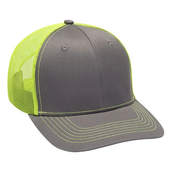 Refreshing Design PV112 - Adams Adult Eclipse Cap | Charcoal/Neon Yellow