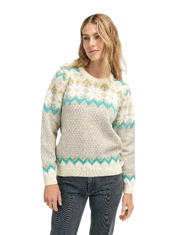 High-end Wear Dale of Norway - Vilja Women's Sweater - Sandstone/Peacock
