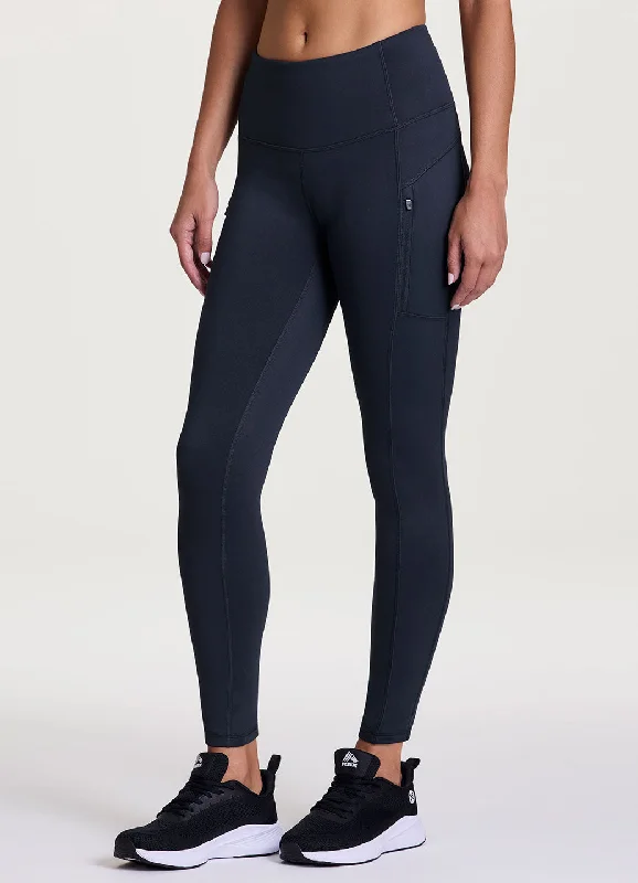 Economic Outlook Fleece Lined Zip Pocket Legging