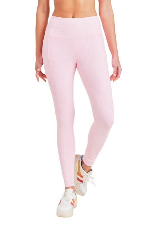 Trendy And Casual Mono B Textured Florette Jacquard TACTEL® Legging APH8070
